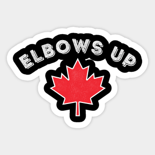 Elbows-Up Sticker